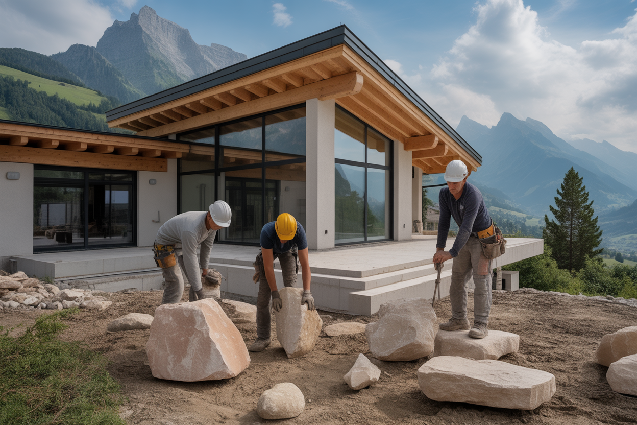 Projet Construction Pierre Naturelle Suisse - 4 Étapes pour un Budget Sans Surprise