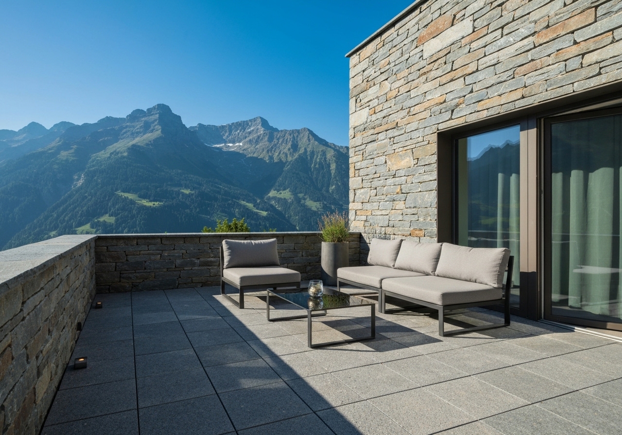 Quelle pierre naturelle pour terrasse choisir en Suisse