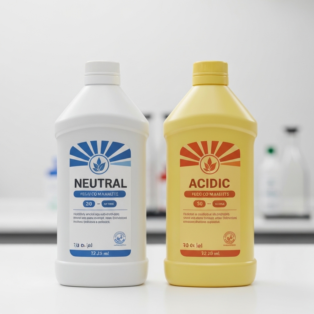 Comparison chart of pH levels clearly showing neutral cleaners vs acidic cleaners