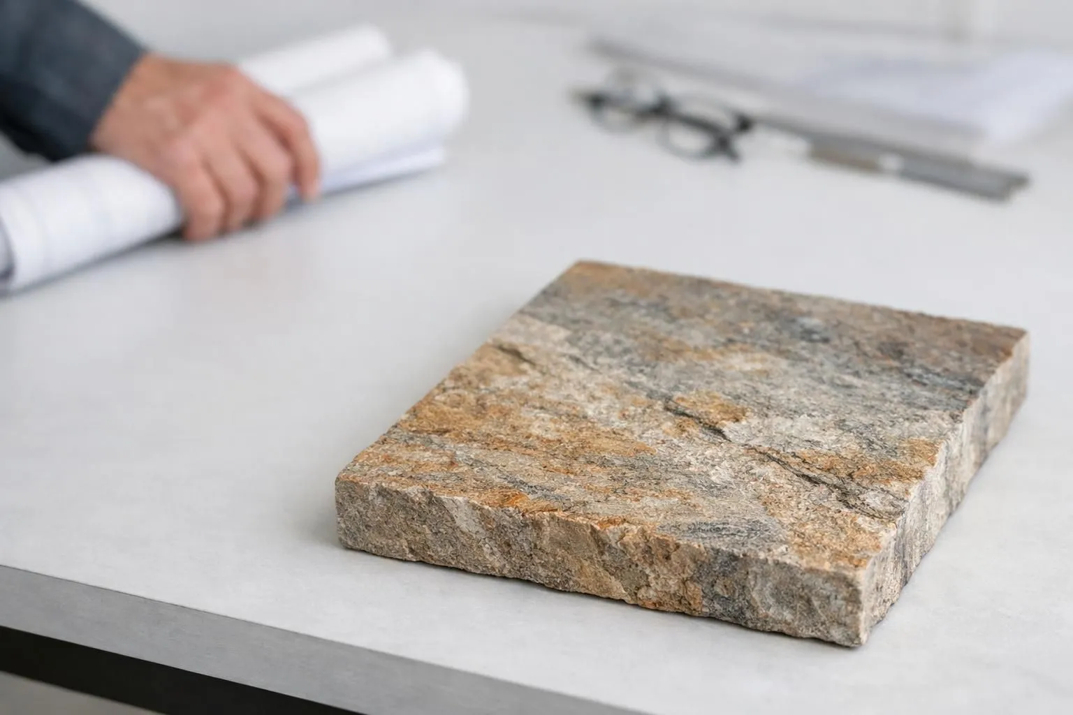 Torros flammée pierre grès: une finition architecturale unique, texturée et élégante pour des projets d'exception.