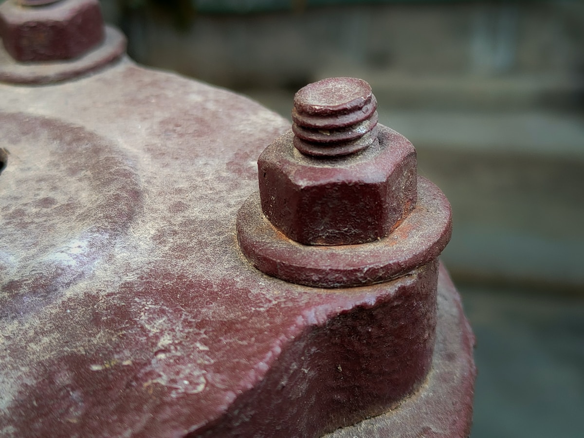 a close up of a red fire hydrant