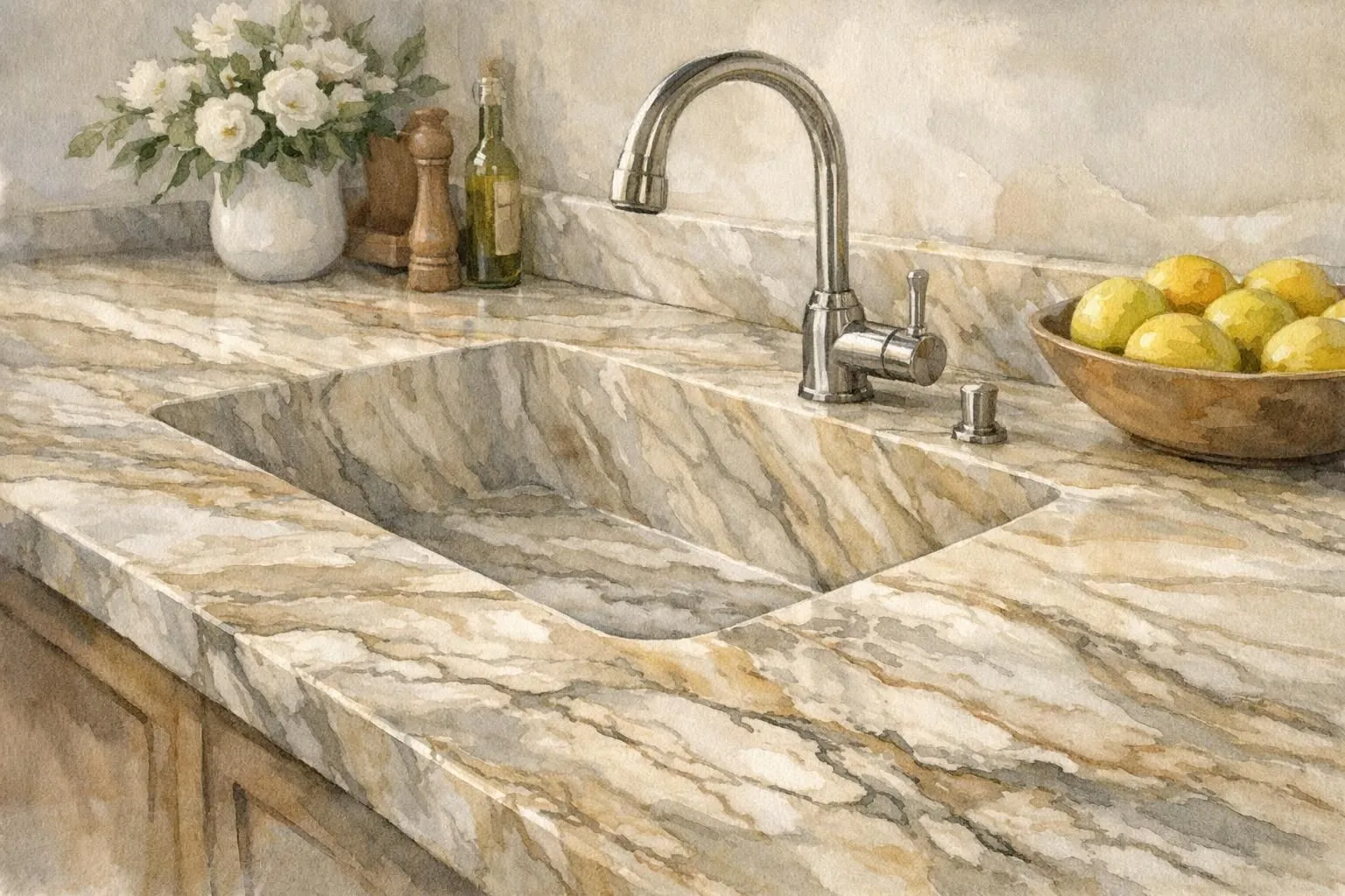 Cuisiniste pierre naturelle Vaud: plan de travail élégant en pierre pour une cuisine de rêve.