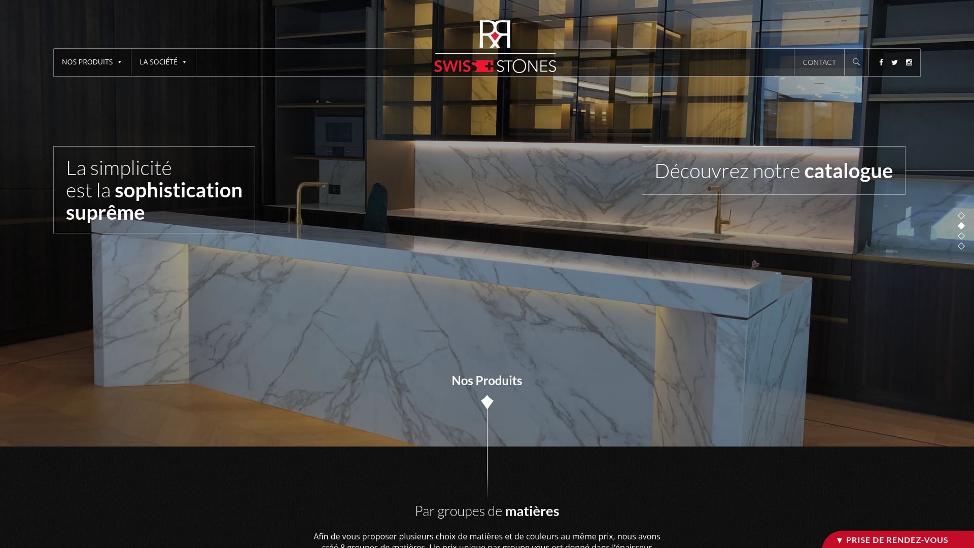 Screenshot of www.swisstones.ch