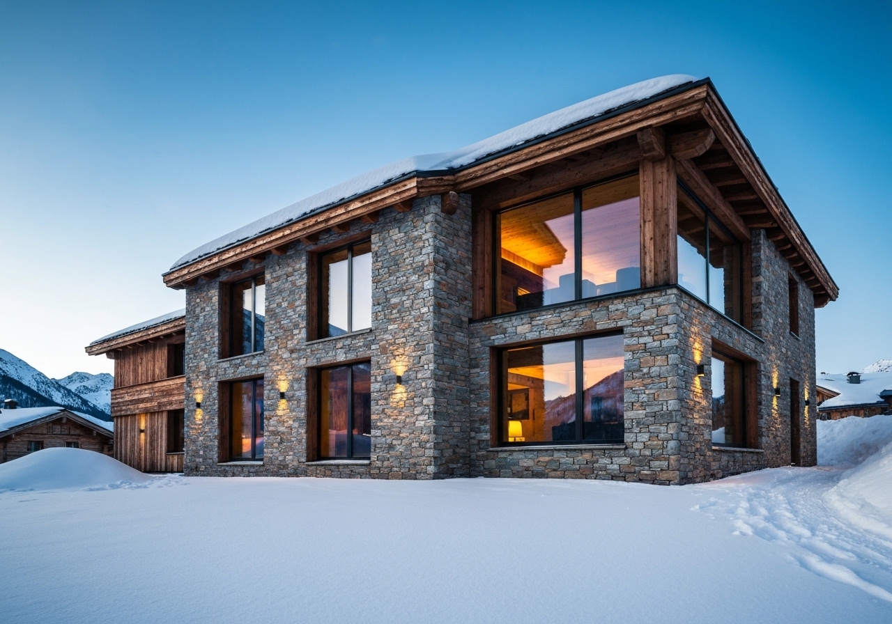 4 Pierres Naturelles pour Projet Chalet en Suisse