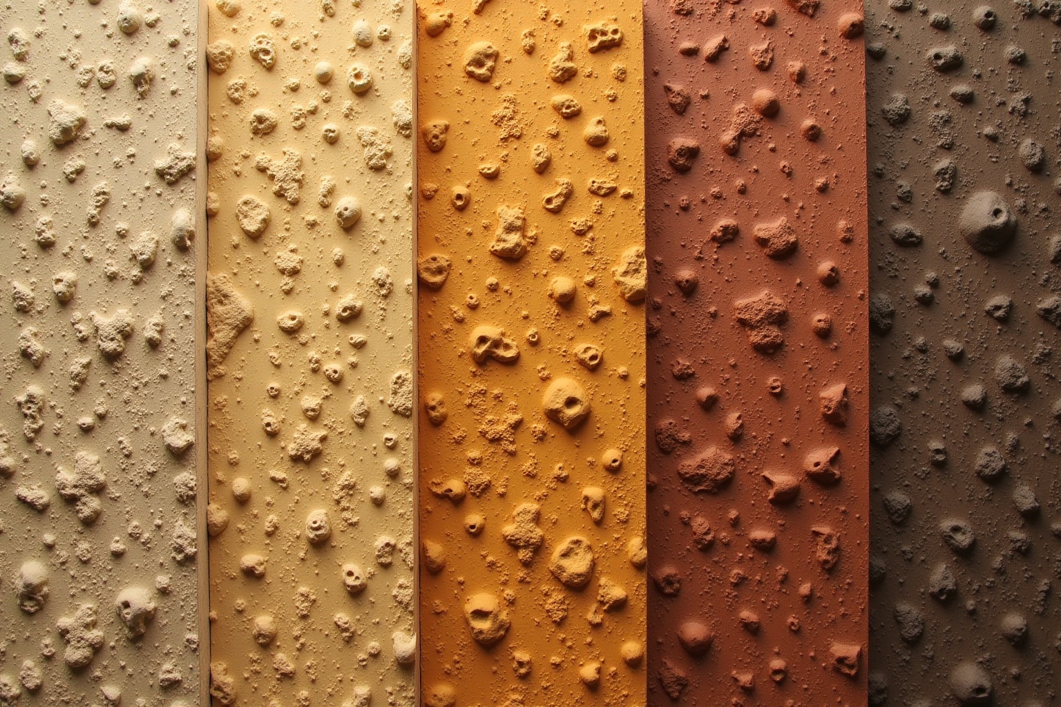 Textures de sol sablonneux aux couleurs ocre et rougeâtre.