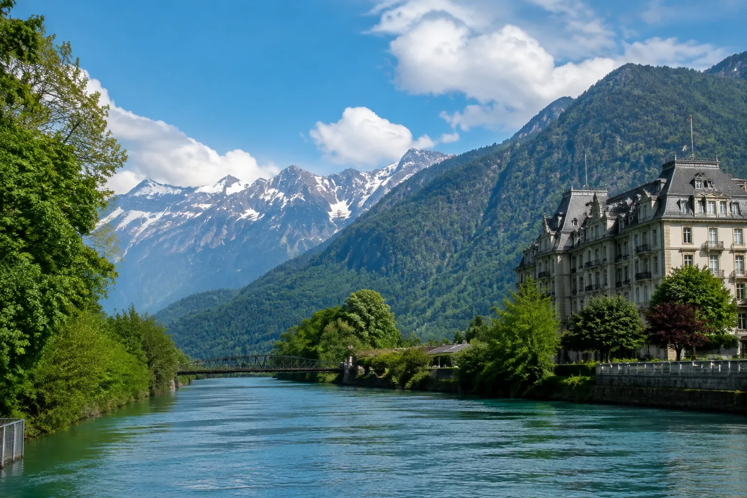 Interlaken - Aménager l'extérieur à Interlaken avec la pierre suisse